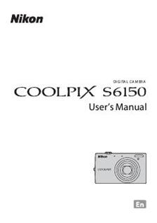 Nikon Coolpix S6150 manual. Camera Instructions.